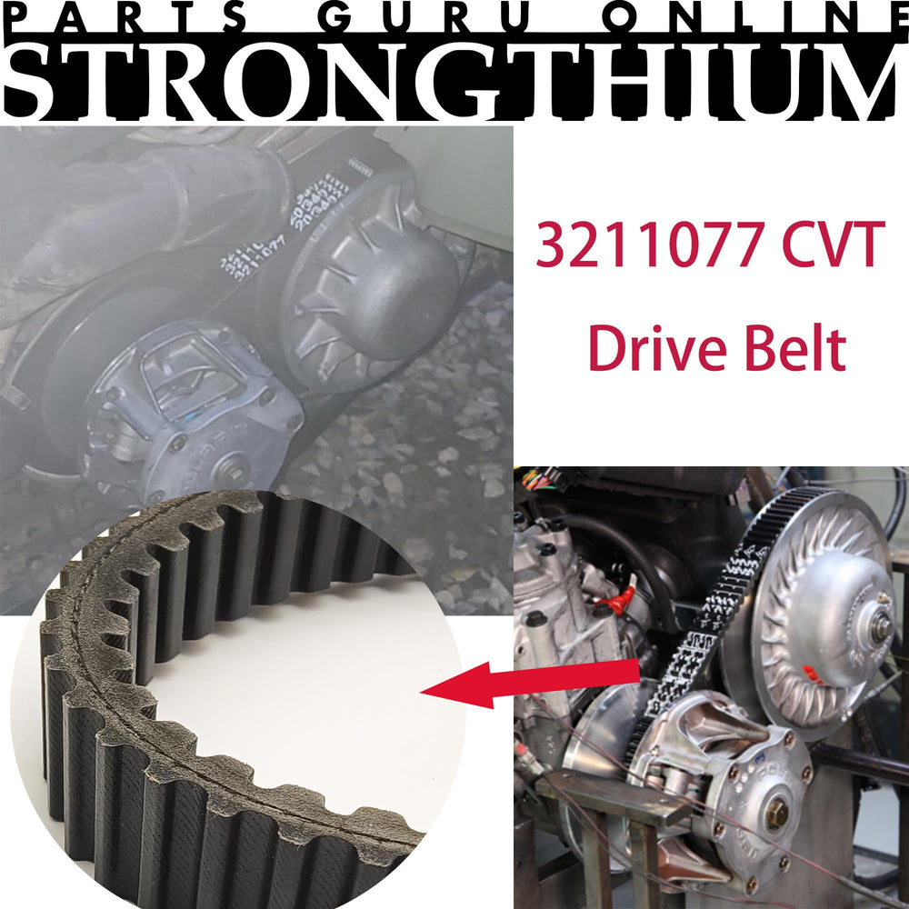 Strongthium belt installed in a Polaris CVT demonstrating secure fit and improved power transfer