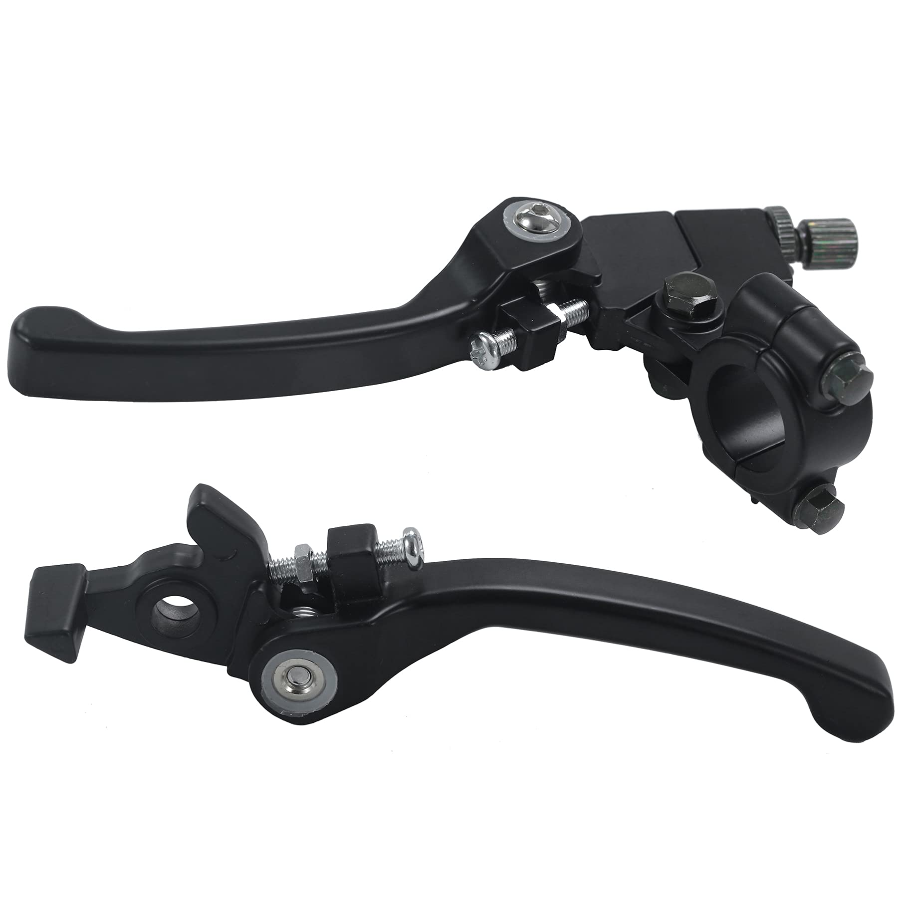 Stylemafia front view of black folding levers showing design and fit benefit