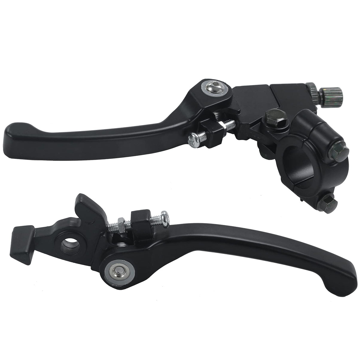 Stylemafia front view of black folding levers showing design and fit benefit