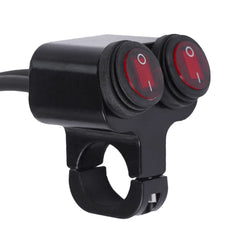 Stylemafia front view of handlebar switch showing controls and compact layout for easy access