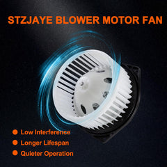 STZJAYE blower motor fan wheel detail illustrating balanced blades for steady airflow