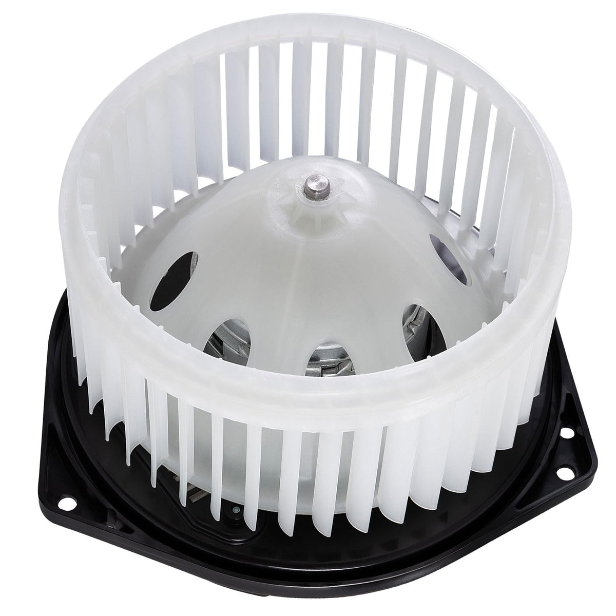 STZJAYE blower motor front view showing housing and mounting points for easy replacement