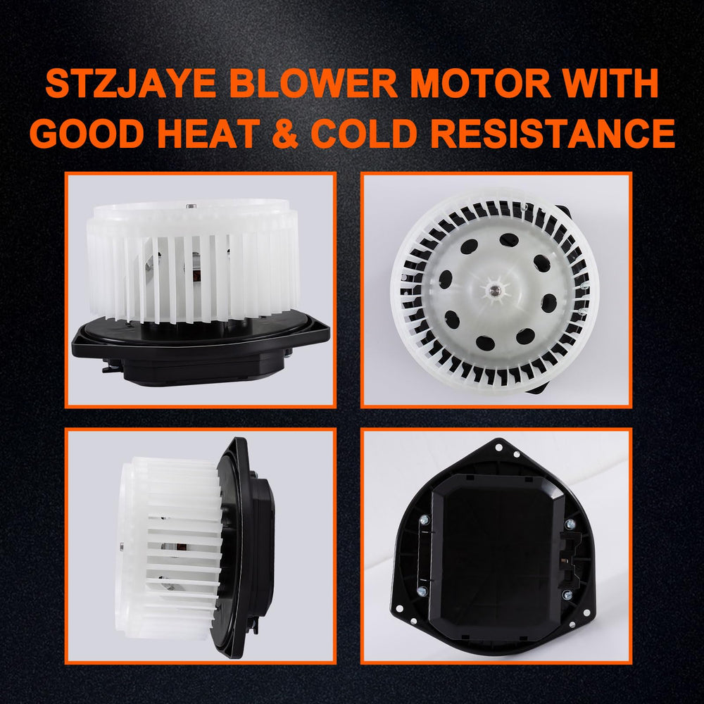 STZJAYE blower motor installed in dashboard demonstrating restored cabin ventilation