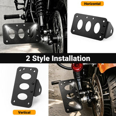 Suacopzar dual 3-LED close-up showing lamp detail and bright plate illumination benefit