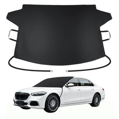 Subody Cldkz front view showing full windshield cover protecting car from snow