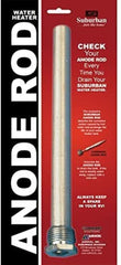 Suburban anode rod close-up of 3/4" thread showing secure fit advantage
