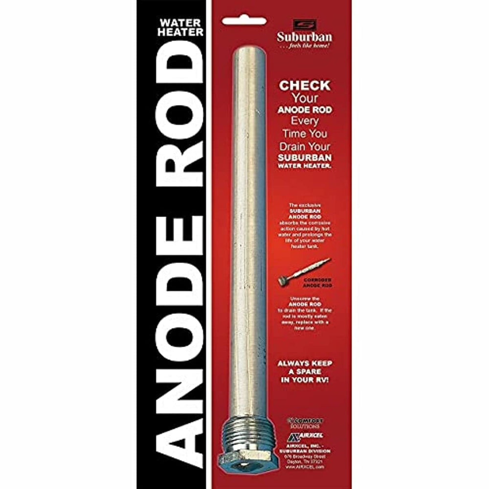 Suburban anode rod stainless core cross-section demonstrating durability benefit