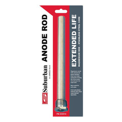 Suburban anode rod installed in RV water heater demonstrating protection benefit
