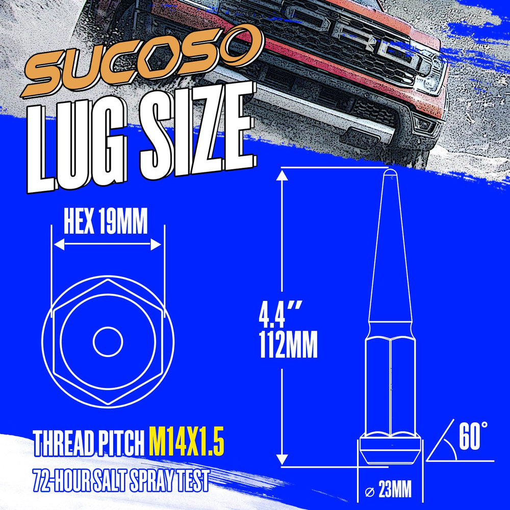 SUCOSO close-up of spike tip highlighting cold-forged detail and corrosion resistance