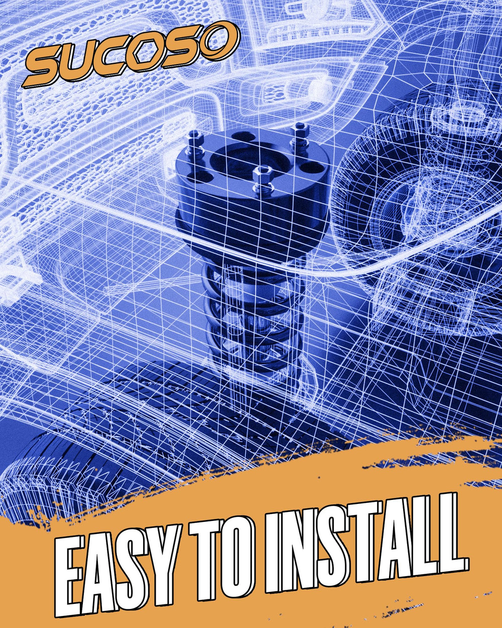 SUCOSO Grade 10.9 bolts and hardware arranged for secure installation