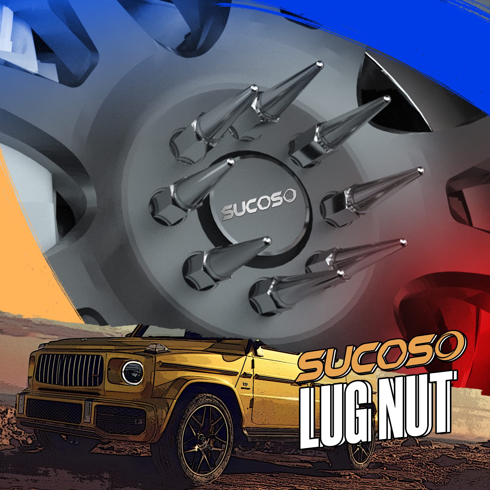 SUCOSO included 3/4" hex socket with lug nuts for easier manual installation