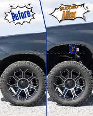 SUCOSO spacers installed on Silverado demonstrating level stance