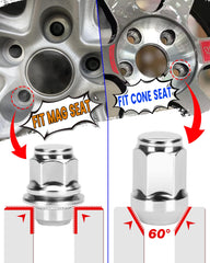 SUCOSO lug nuts installed on Toyota Tacoma wheel demonstrating direct-fit benefit