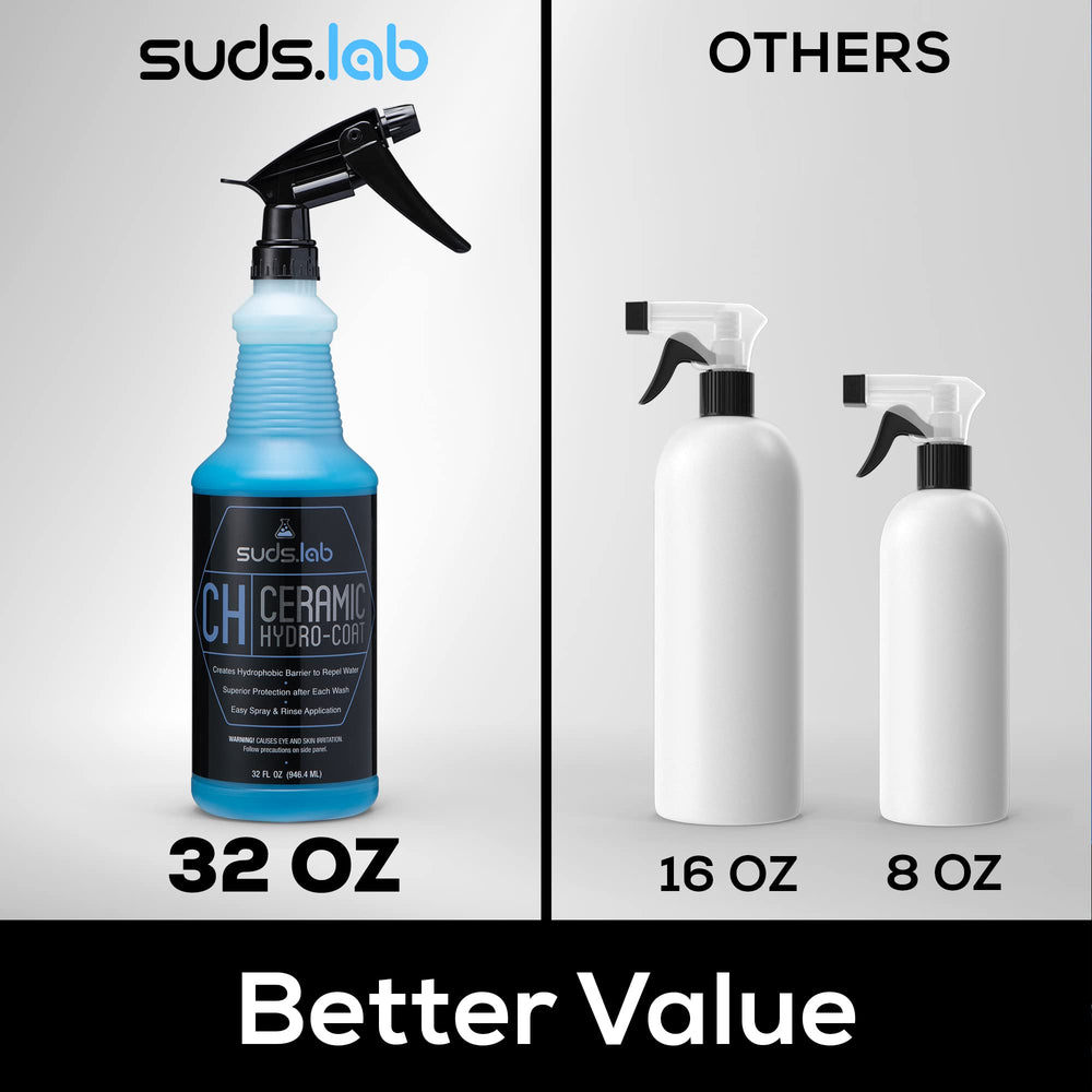 suds.lab label close-up showing directions and safe exterior surface use