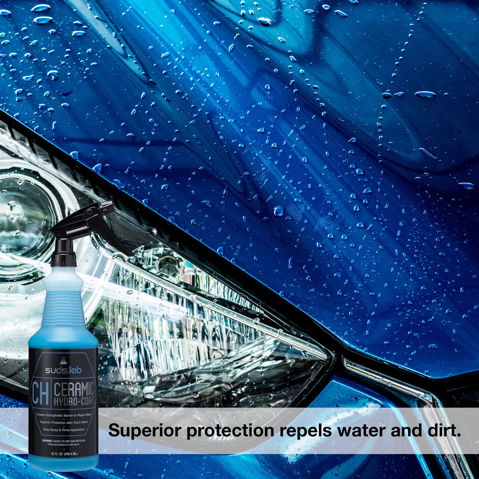 suds.lab product used during car wash showing simplified maintenance