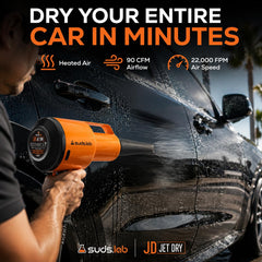 suds.lab ergonomic handle close-up for comfortable easy carrying