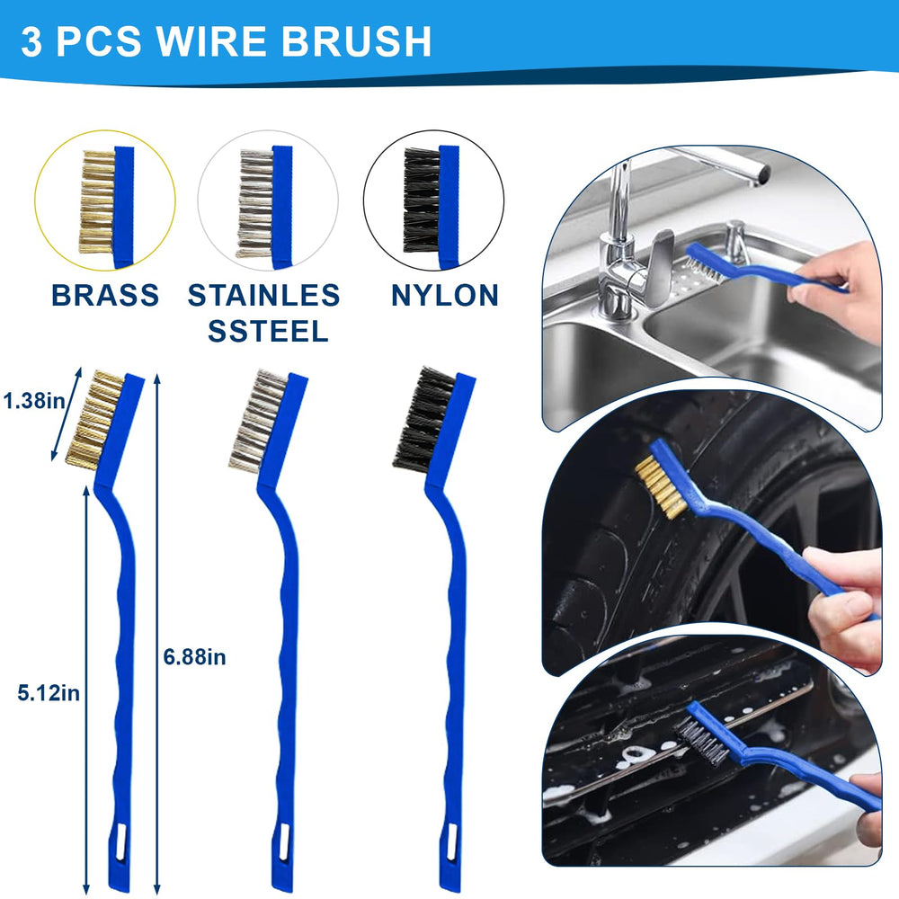Sufdari vent and detail brushes cleaning air vents and tight interior crevices precisely