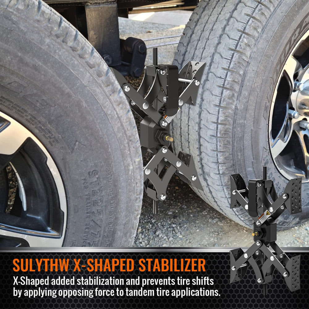 Sulythw in-use at campsite showing steadier RV and safer setup
