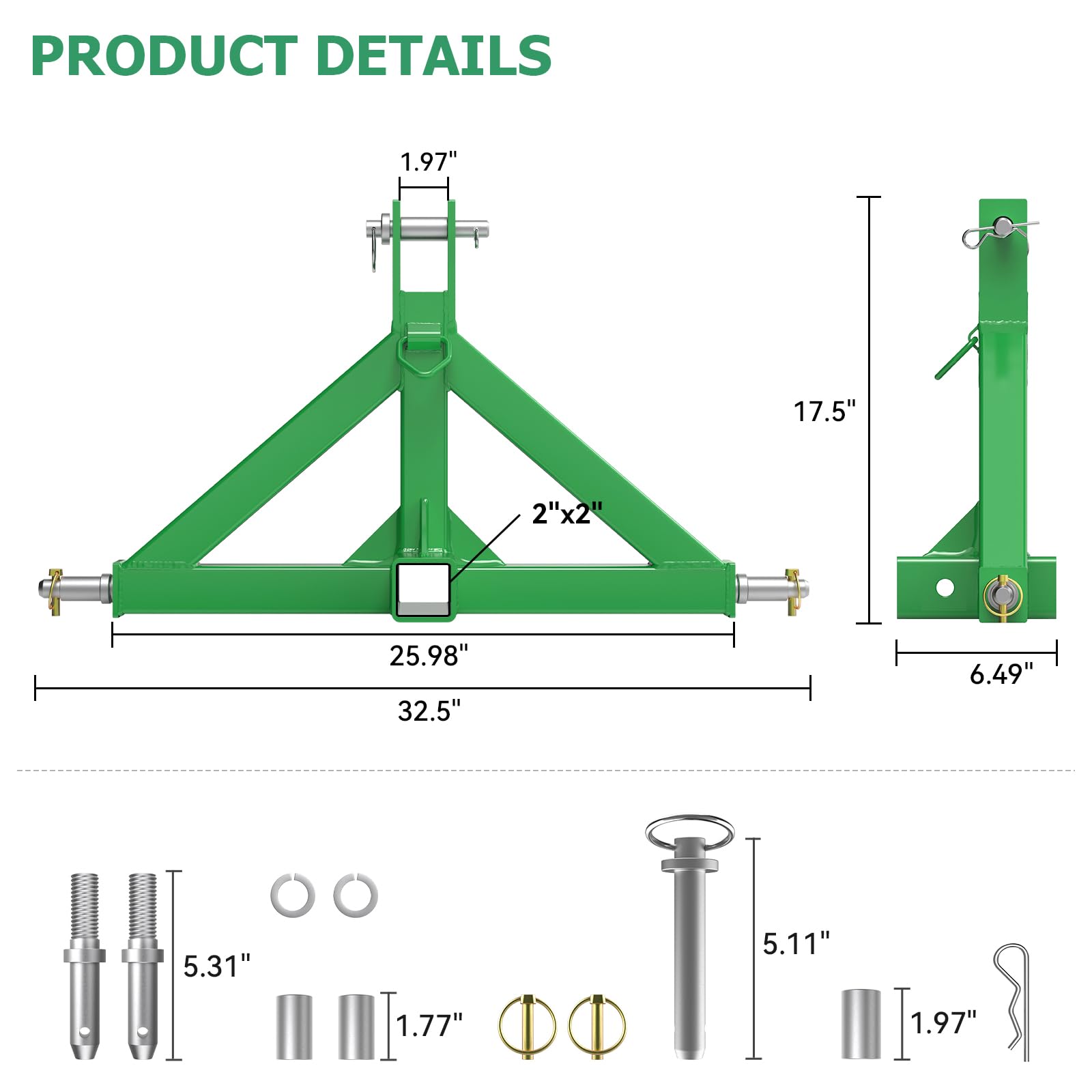 Sulythw receiver mouth and pin holes detail showing secure fit and easy alignment benefit