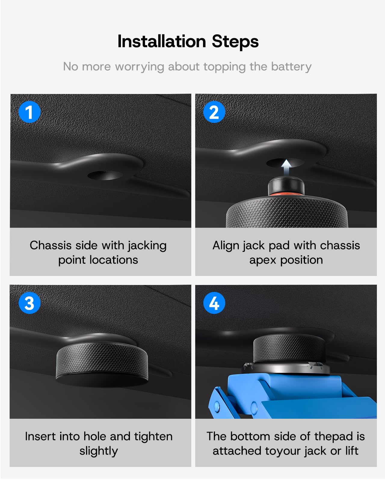 SUMK jack pad beside a coin showing compact size and easy portability