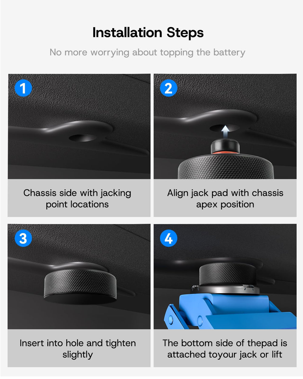 SUMK jack pad beside a coin showing compact size and easy portability