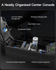SUMK top-down view showing open dual-layer drawers and organized compartments