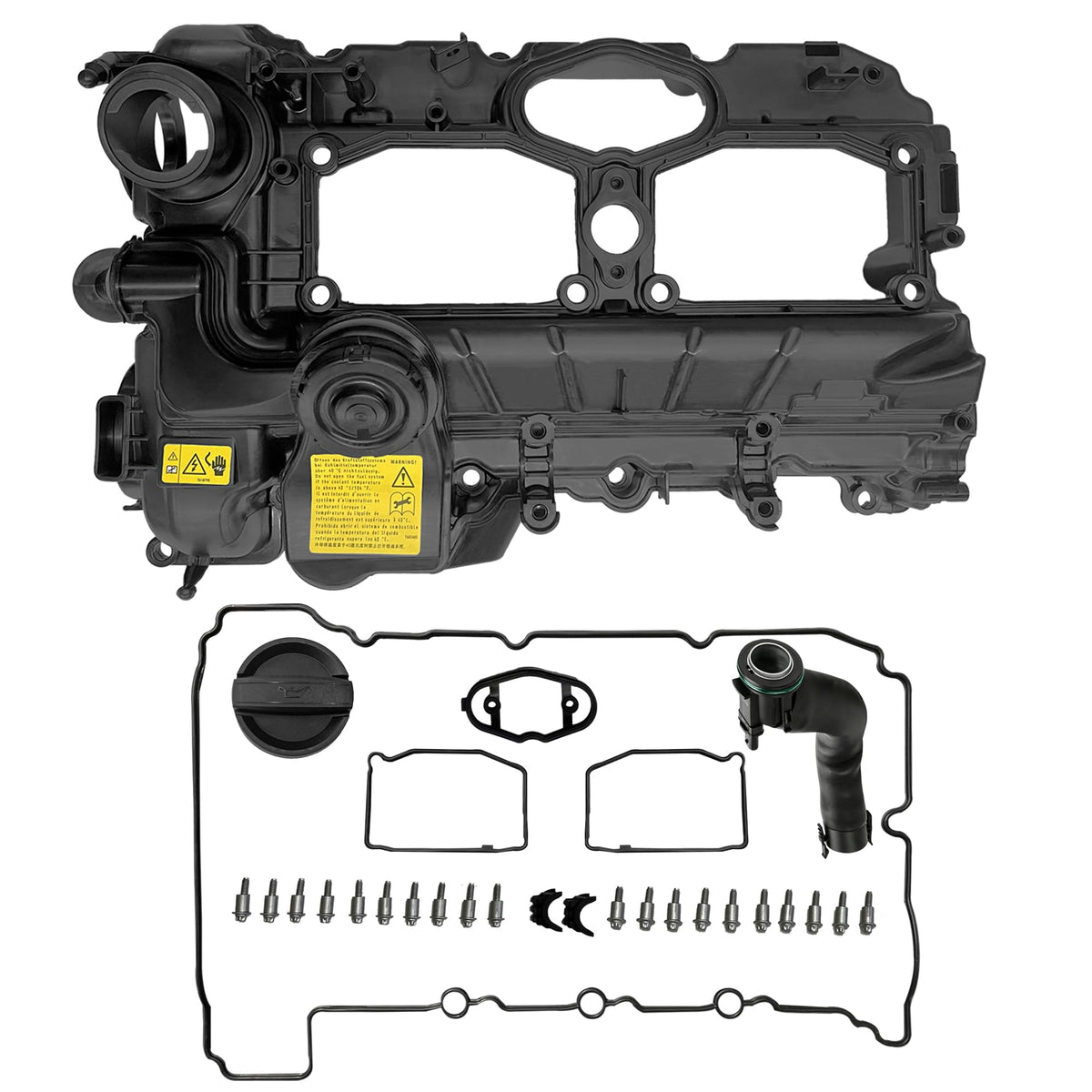 Sumyola N20 valve cover front view showing OEM-fit design and easy installation benefit
