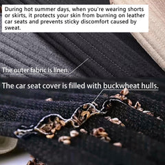 Suninbox buckwheat hull fill detail showing ventilated cushioning
