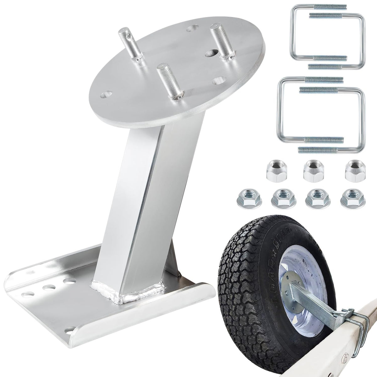 Sunluway front view of bracket showing compact design and secure mounting benefit