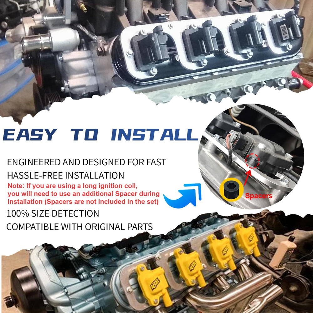 Sunluway brackets installed on valve cover demonstrating stable coil mounting