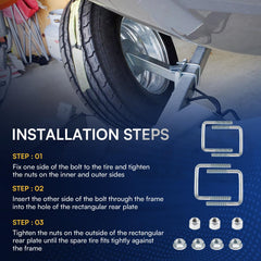 Sunluway bracket mounted on trailer frame providing tight, secure fit benefit