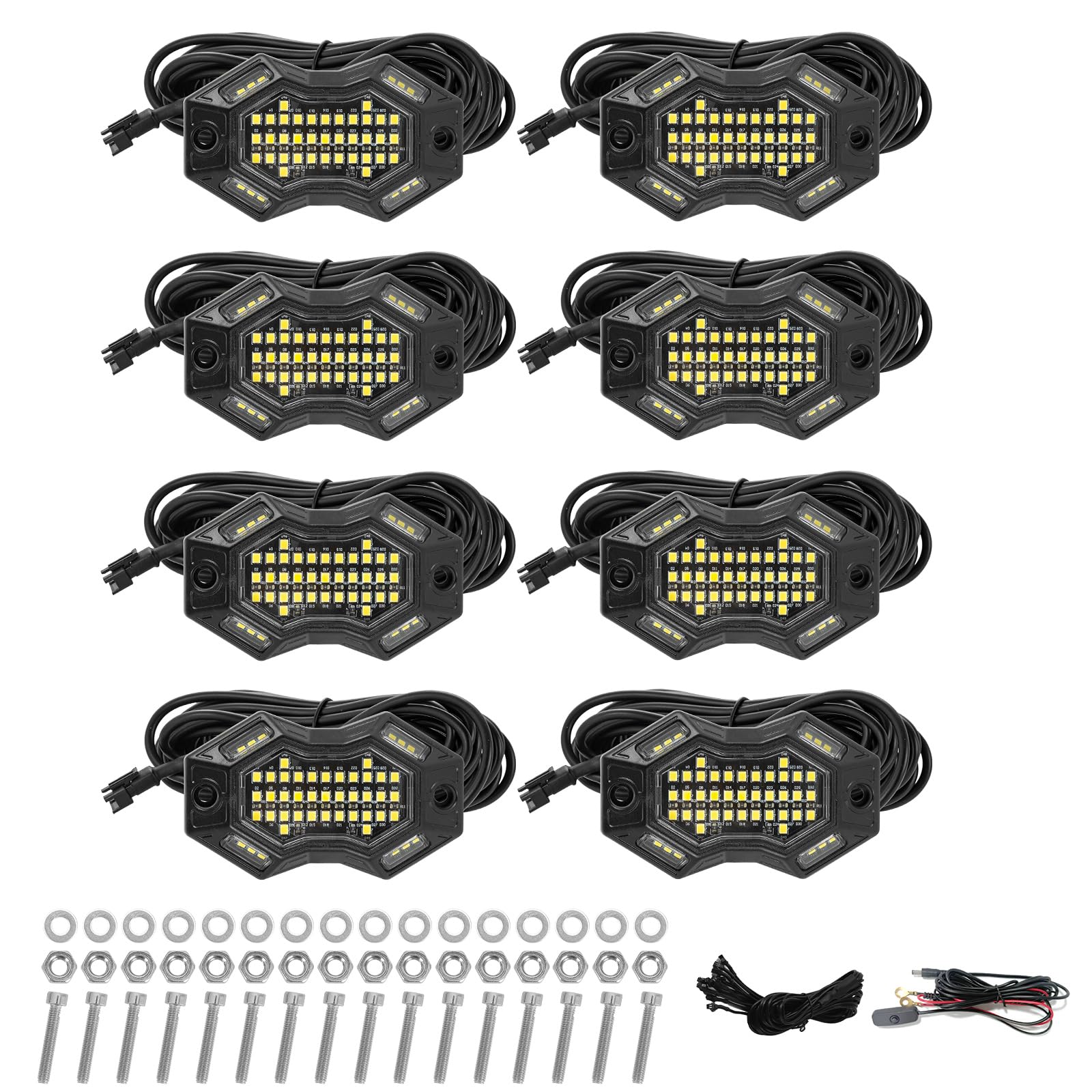 SUNPIE lifestyle shot of illuminated vehicle underbody showing enhanced visibility benefit