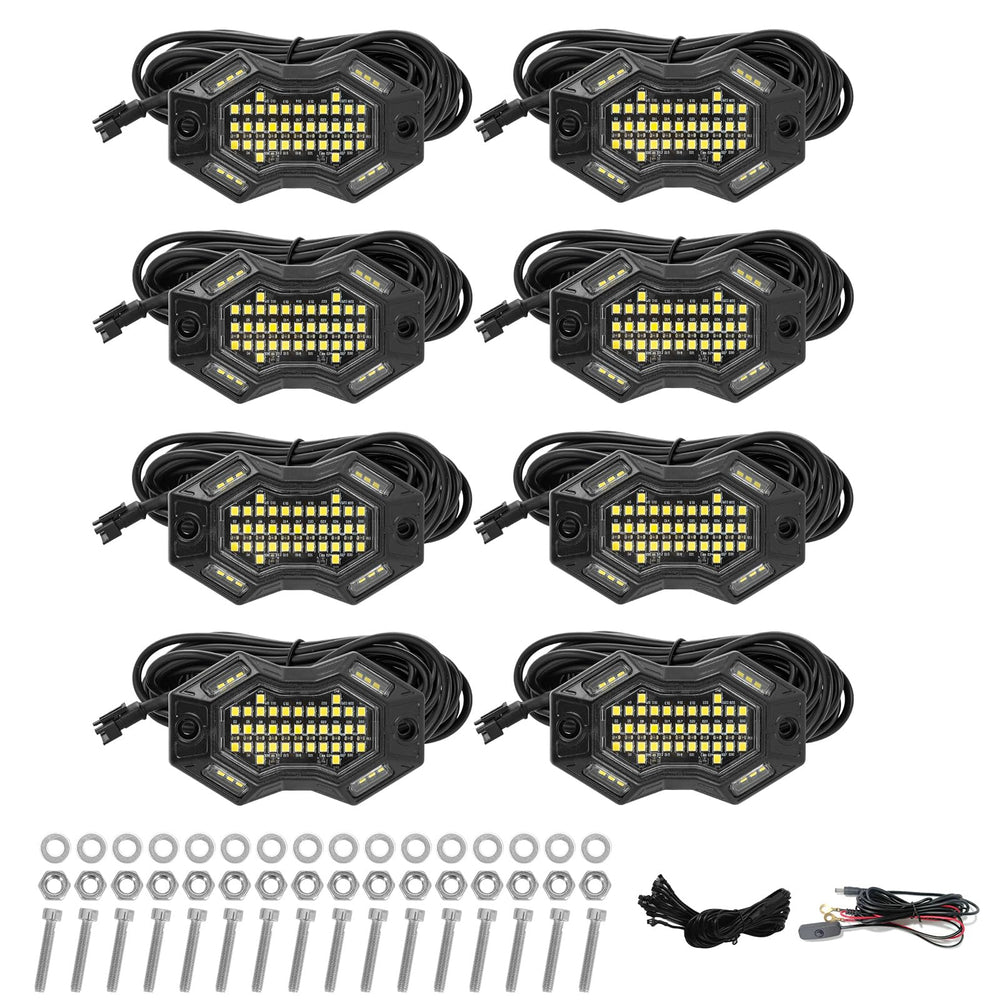 SUNPIE lifestyle shot of illuminated vehicle underbody showing enhanced visibility benefit