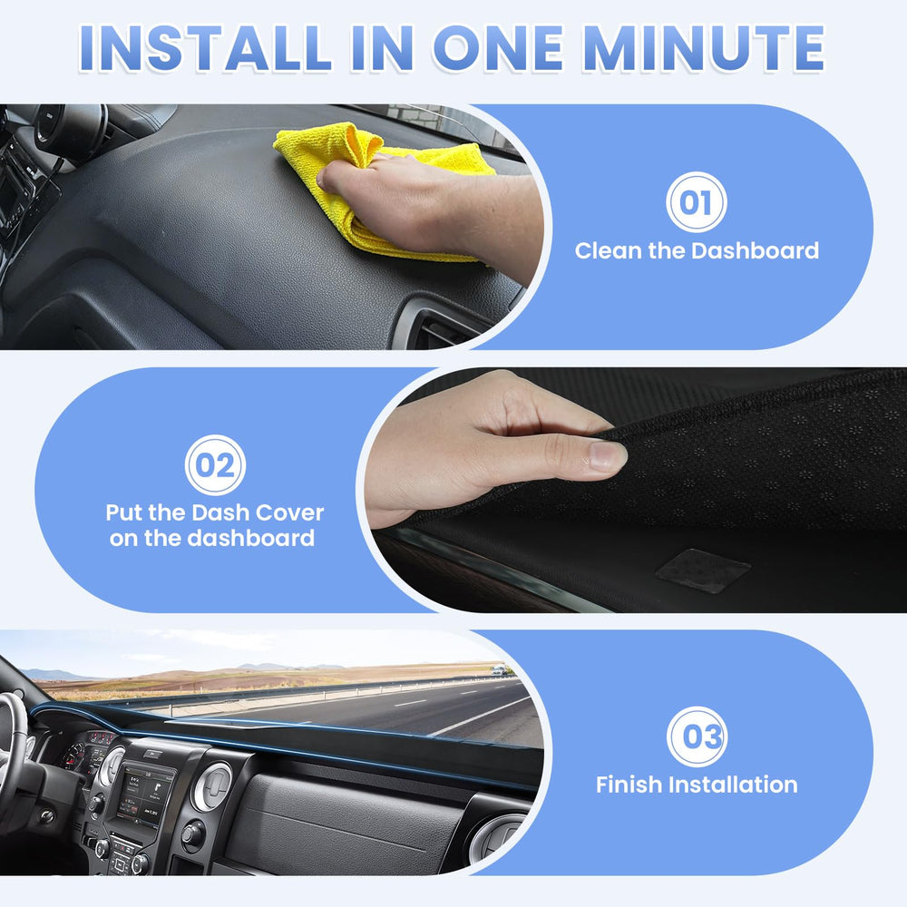 Sunsdrew lifestyle shot in parked F150 showing stylish interior protection benefit