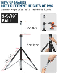 SUNSHINE FARMRE close-up of 2-5/16" ball connection demonstrating secure hitch interface