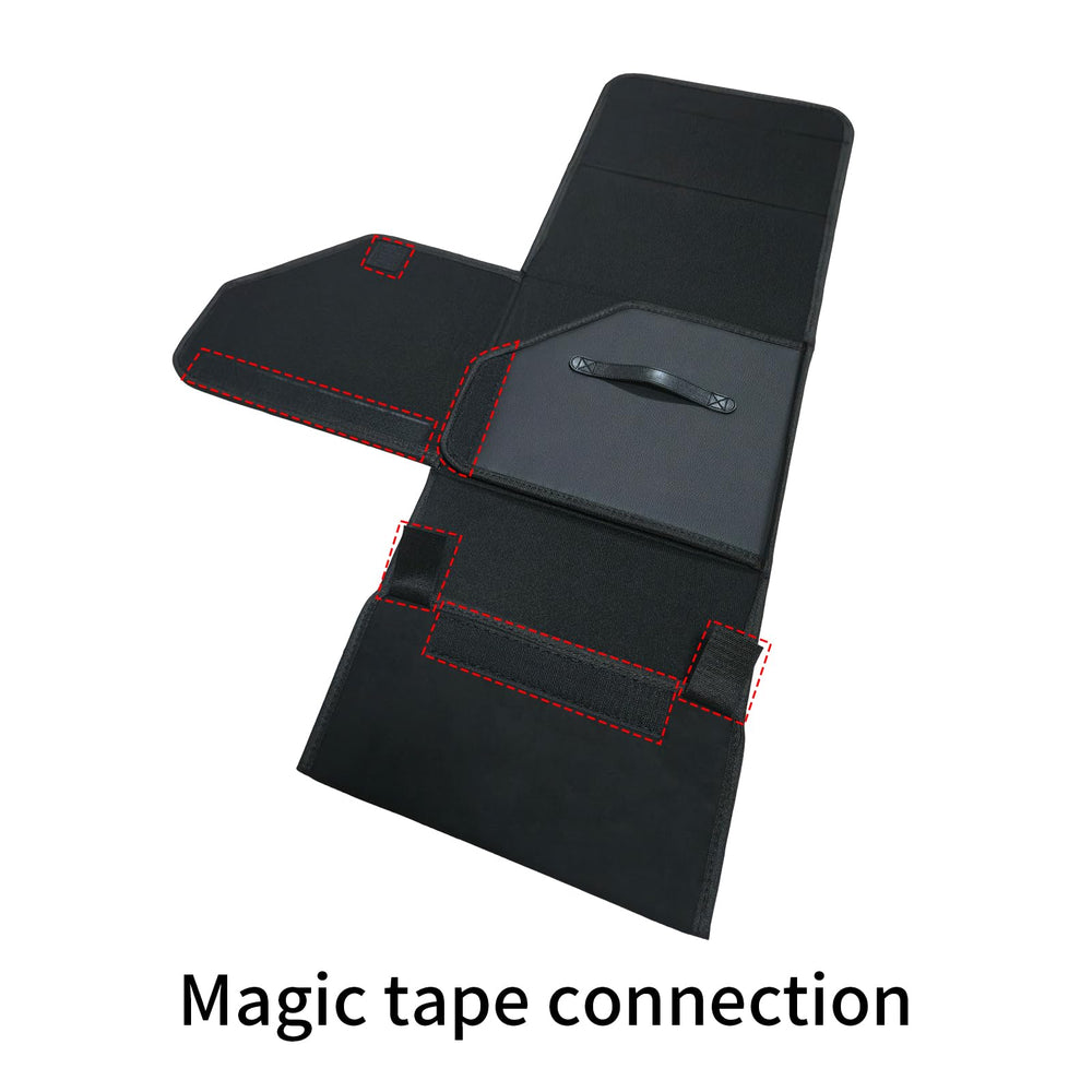sunshine sky lid and edge stitching close-up for secure containment benefit
