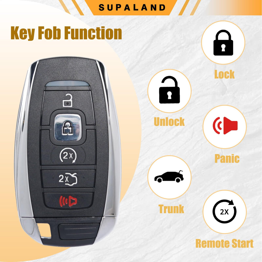 SUPALAND blank key blade included for cutting to vehicle key profile