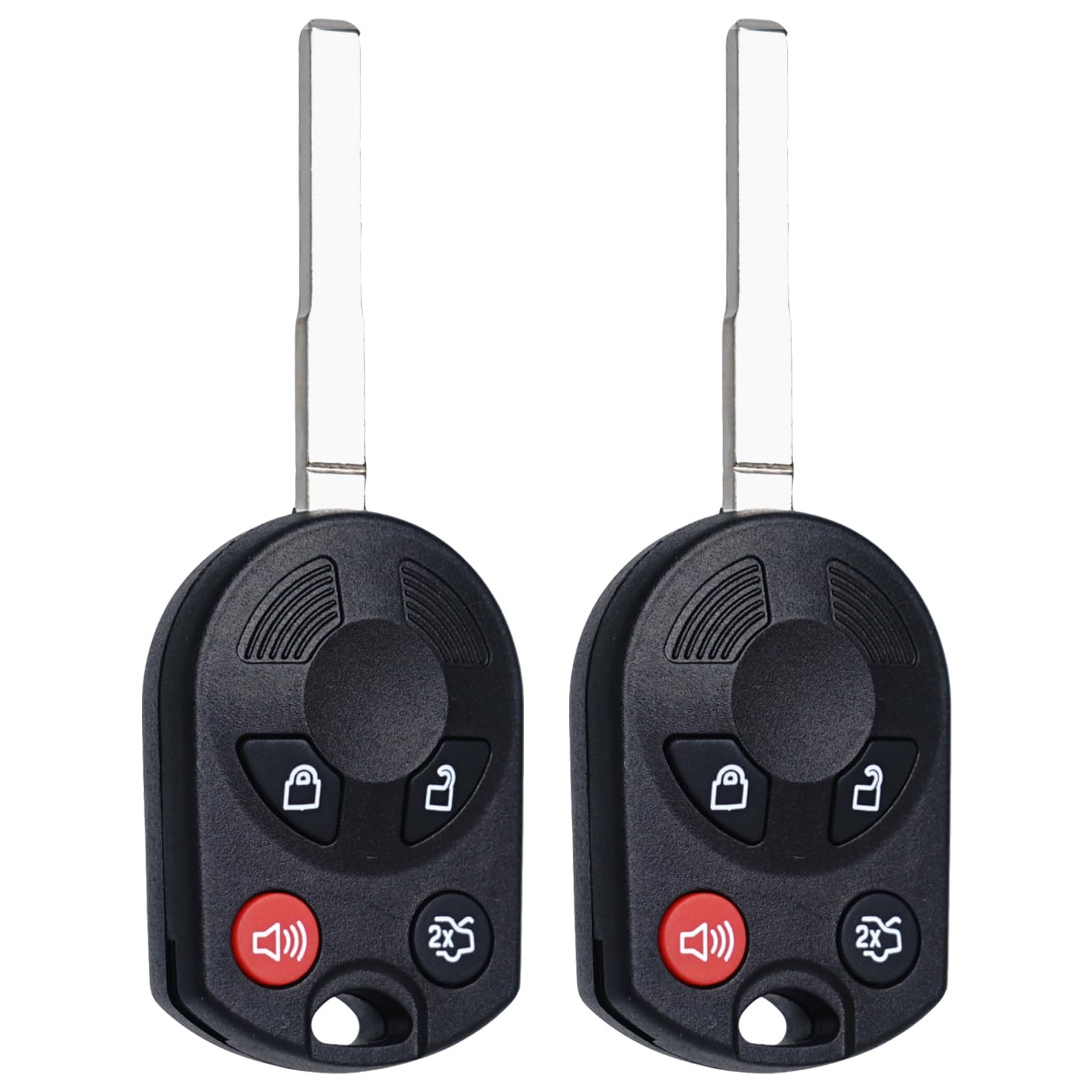 SUPALAND remote beside vehicle key showing size and fitting clarity