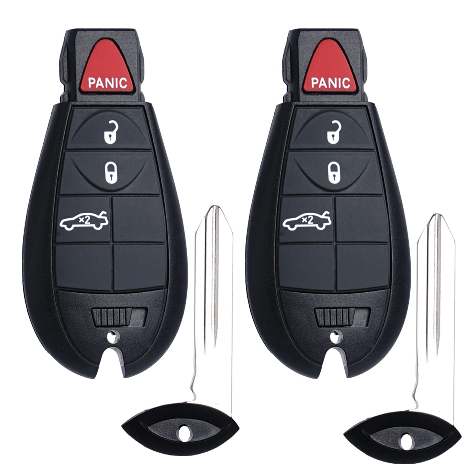SUPALAND front view of both key fobs showing design and easy identification benefit