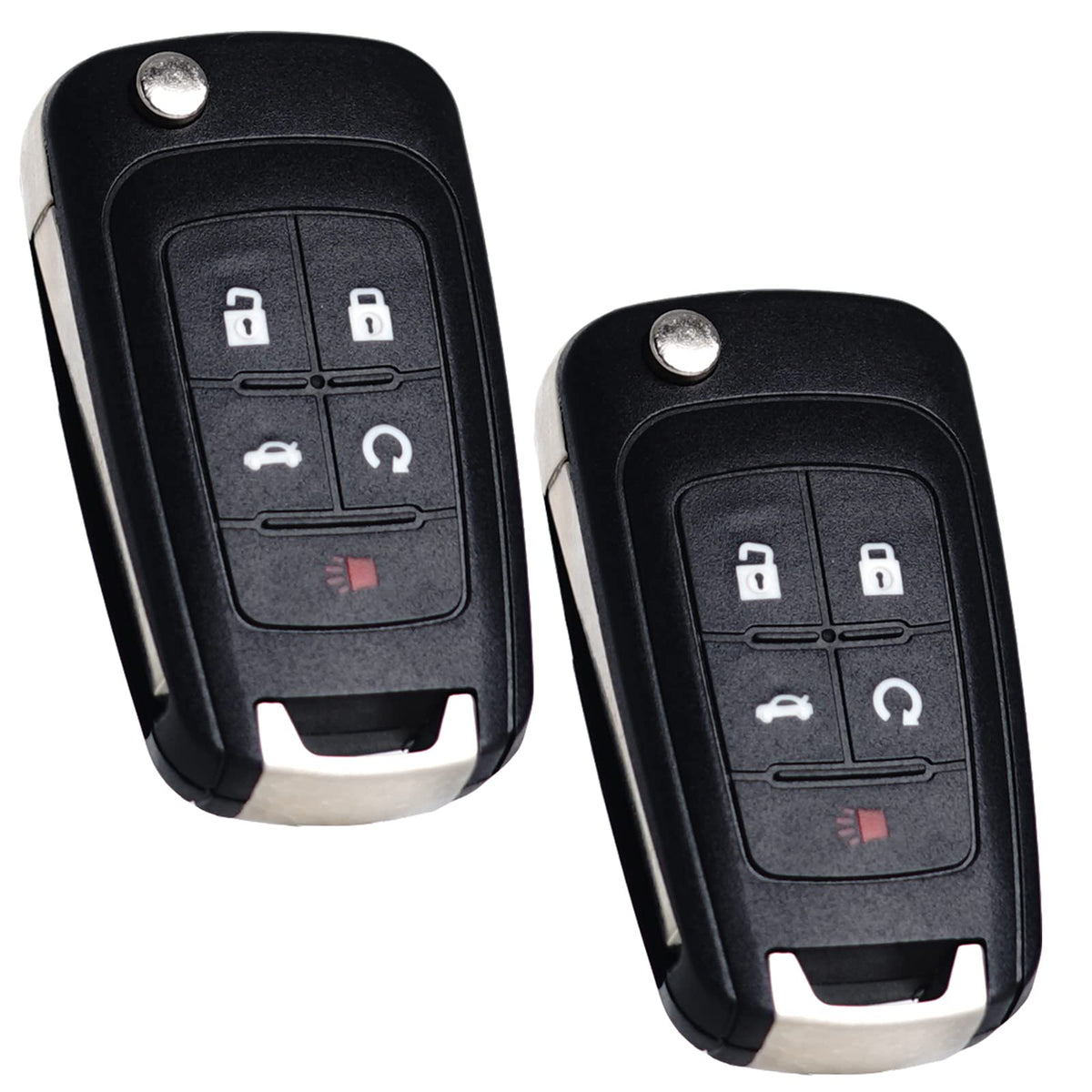 SUPALAND front view of replacement key fob showing button layout and ready-to-program convenience