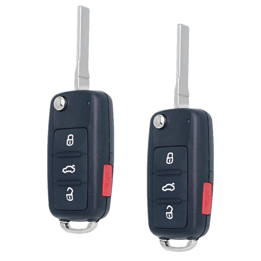 SUPALAND front view of flip key fob showing buttons and housing, clear replacement fit