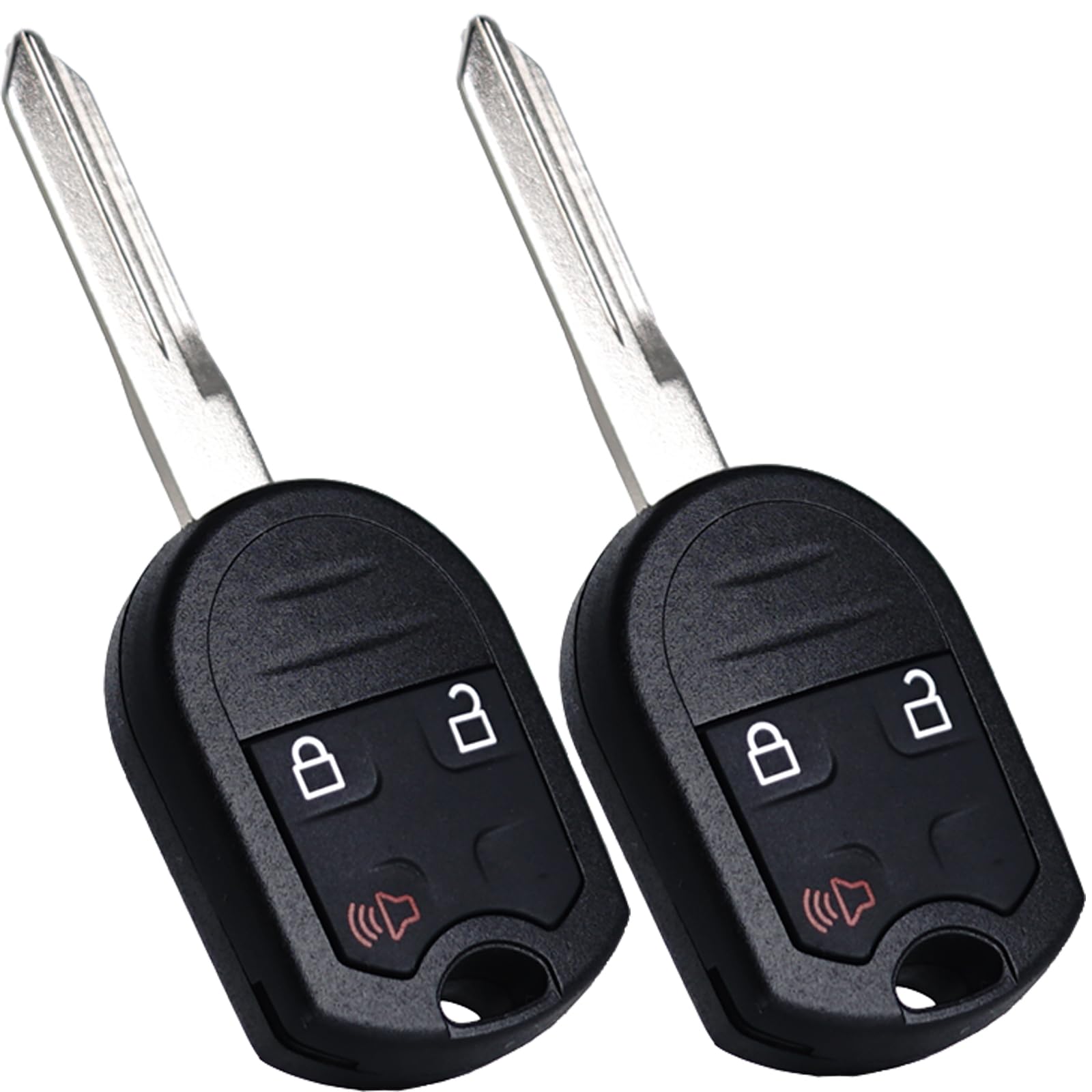 SUPALAND front view of two remotes showing buttons and brand, easy replacement