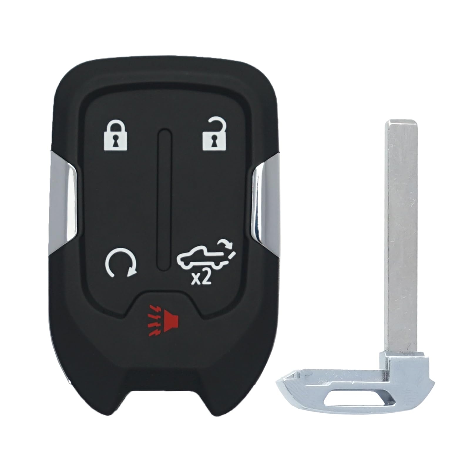 SUPALAND front view key fob showing button layout and ready-to-program benefit