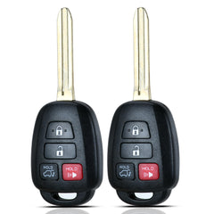 SUPALAND front view of two 4-button remotes showing OEM match and convenience