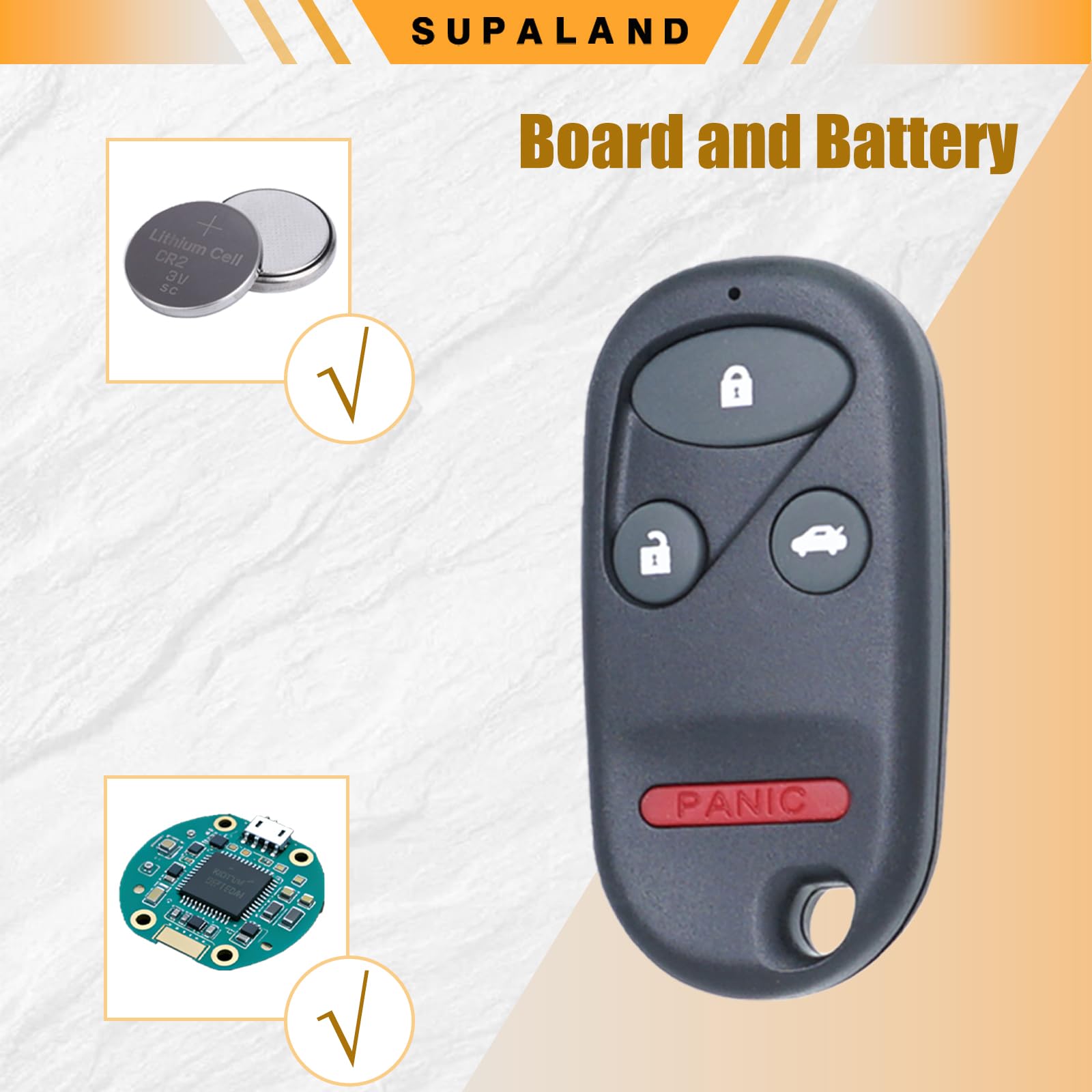SUPALAND fob in hand for size comparison and comfortable everyday handling
