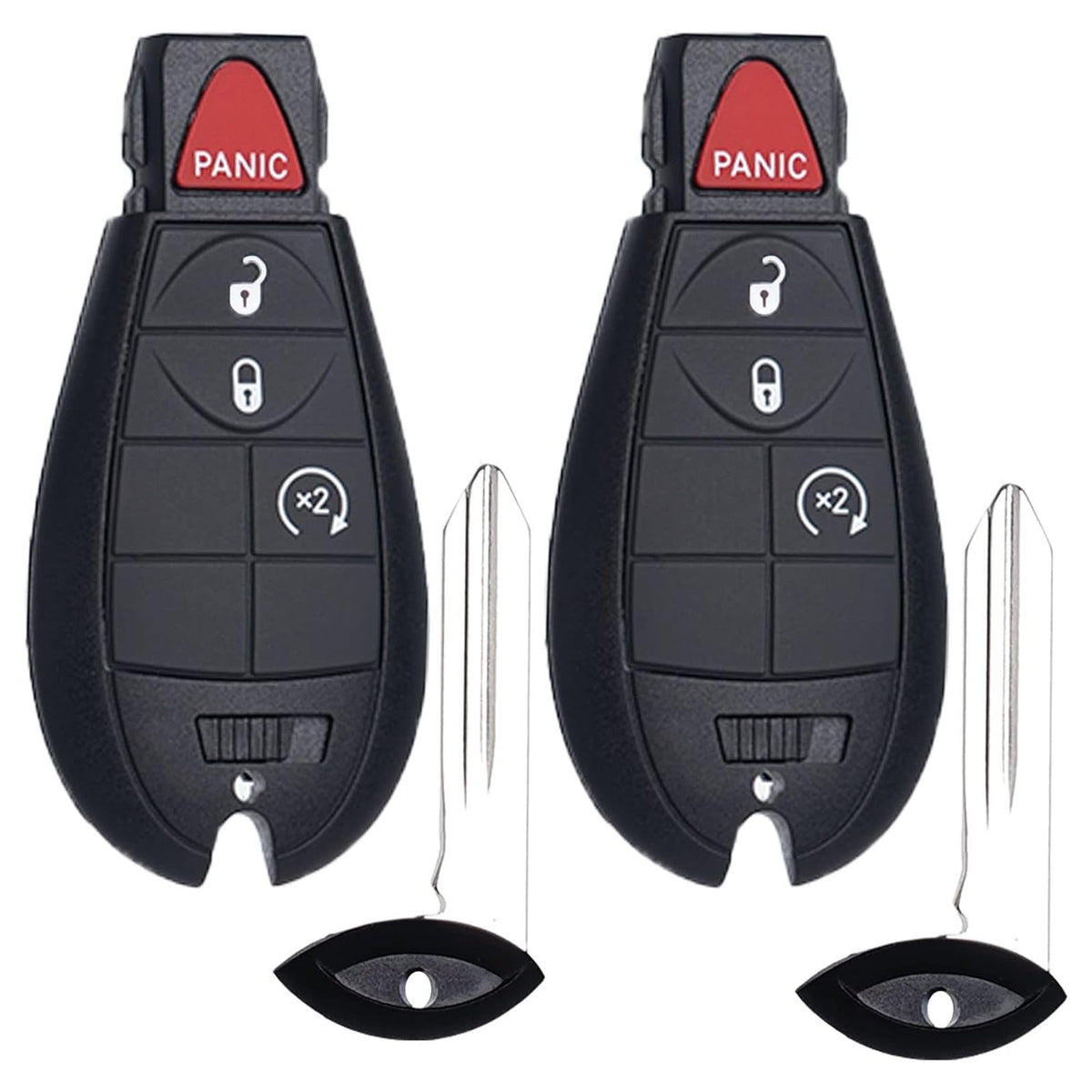 SUPALAND front view of key fob showing buttons and design, clear replacement fit