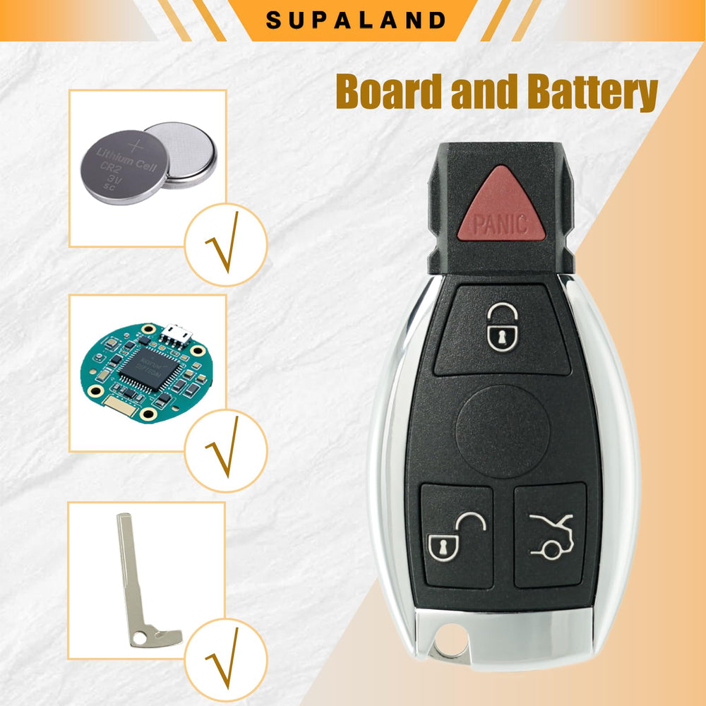 SUPALAND fob beside a coin to show compact size and pocket convenience