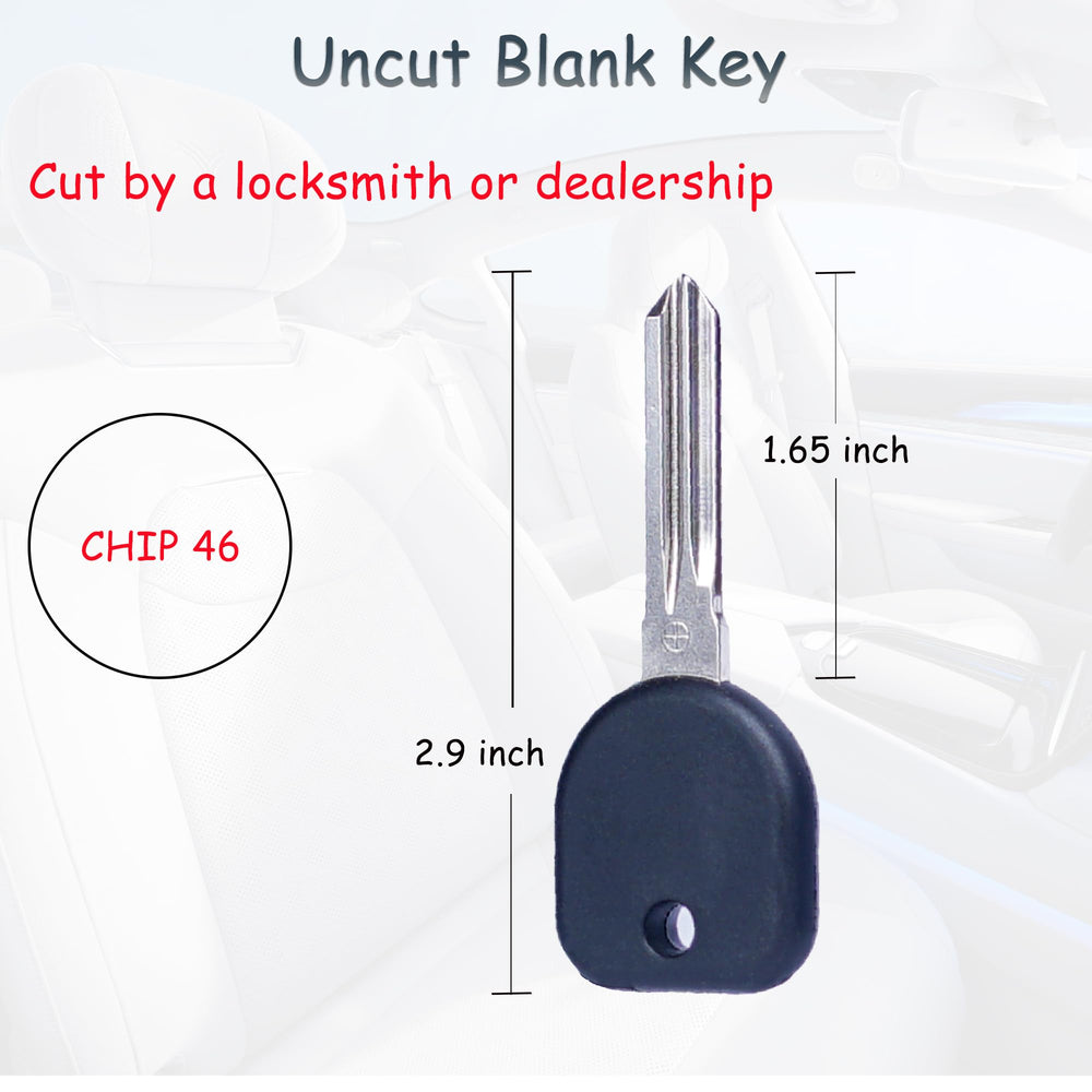 SUPALAND uncut metal key blade ready for cutting to match your vehicle key