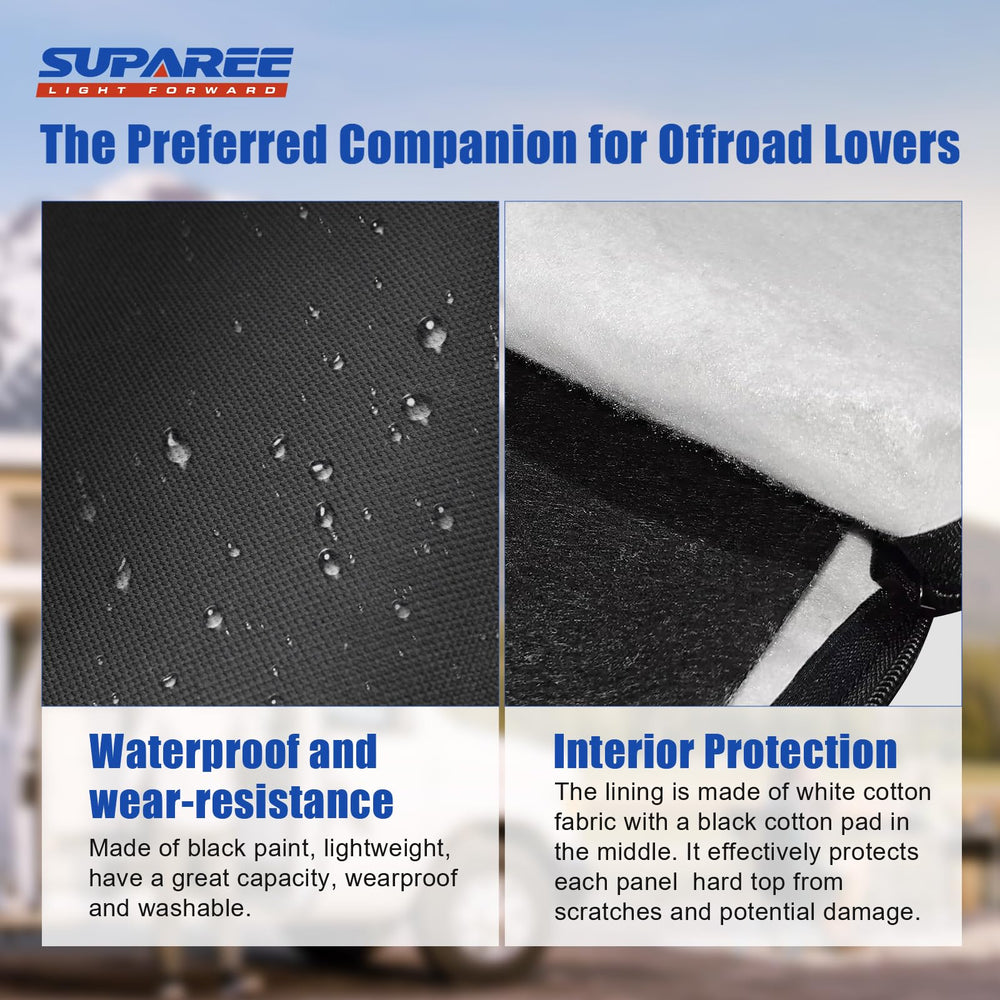 SUPAREE handle and zipper detail enabling comfortable lifting and secure closure