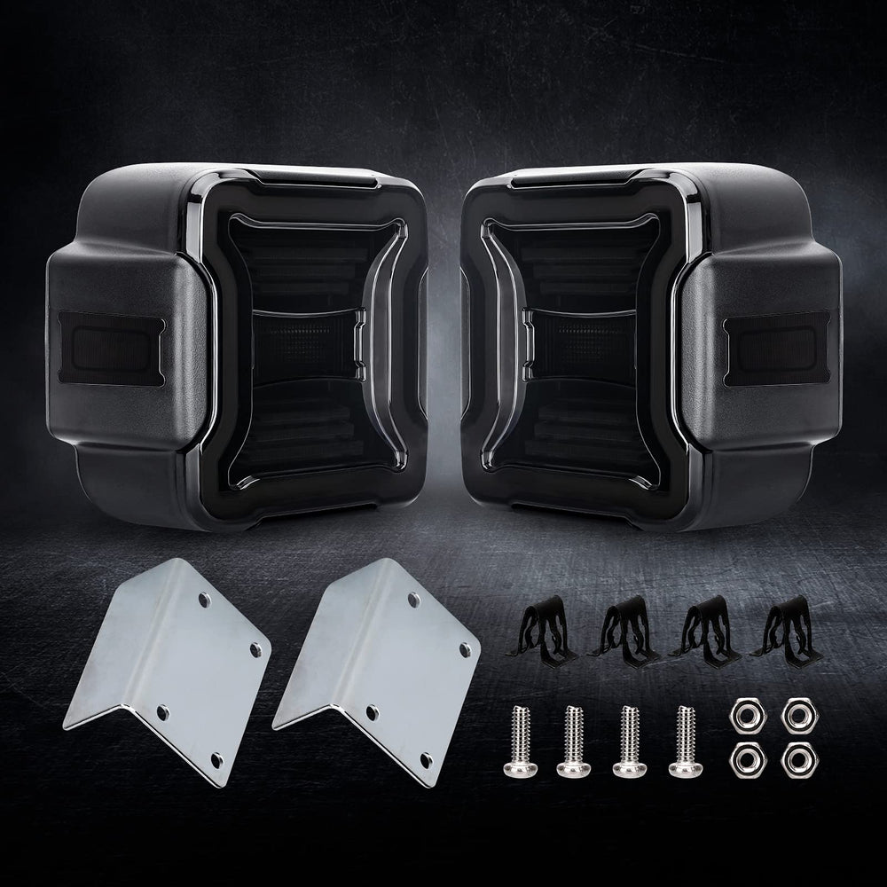 SUPAREE tail lights on a Jeep Wrangler JL rear view enhancing vehicle appearance